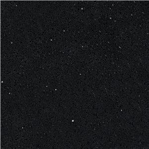 Stellar Dust Black Quartz Stone Tile