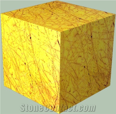Amarillo Triana Marble Cube,Spain Yellow Marble