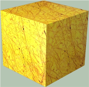 Amarillo Triana Marble Cube,Spain Yellow Marble