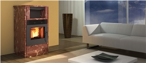 Red Marble Stove