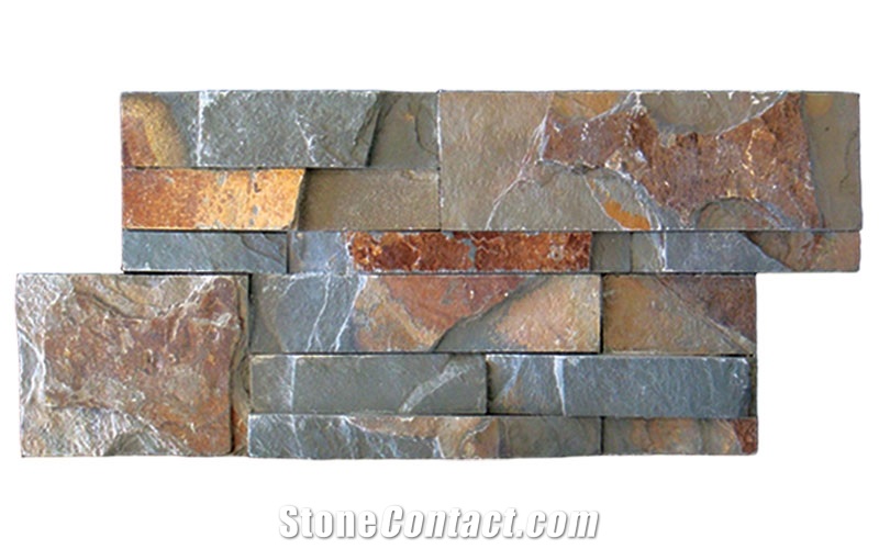 China Grey Quartzite Culture Stone for Wall Cladding