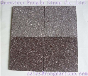 Brown Porphyry Granite Tile, Thunder Brown