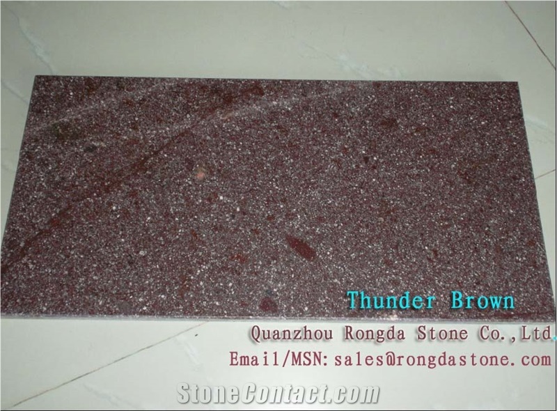 Thunder Brown, Brown Porphyry Granite Slab