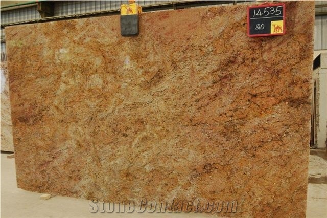 Kashmir Gold Granite Slab, India Yellow Granite