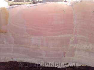 Iran Pink Onyx Blocks, PINK U Onyx Block