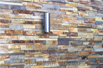 Natural Stone Slate Stacked Rock Panels