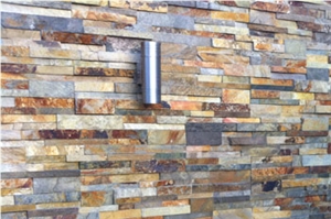Natural Stone Slate Stacked Rock Panels