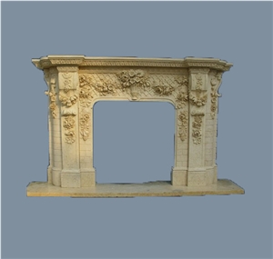 Carving Marble Fireplace Surround,Marble Fireplace Surround