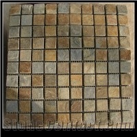China Gold Slate Mosaic