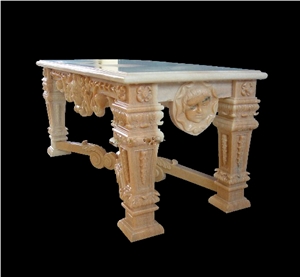 Marble Dinning Table Furniture, Pink Marble Furniture