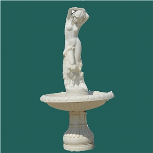 Beige Marble Outdoor Fountains