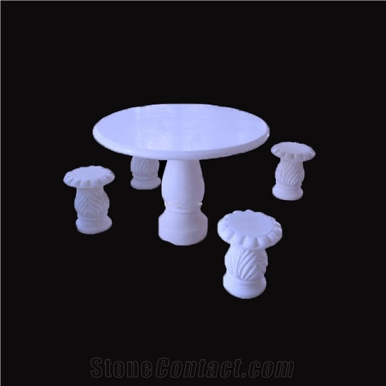 Marble Stone Table and Chairs