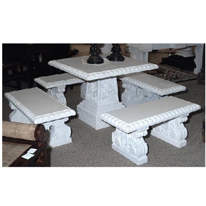 Marble Stone Table Home Furniture, White Marble Home Furniture