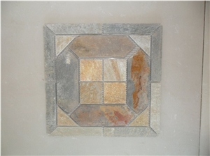 Mosaic Tile,rustyslate Lined Mosaic,paving Stone