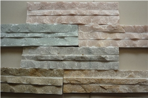 Multicolor Quartzite Cultured Stone,Veneer, Multicolor Quartzite Cultured Stone