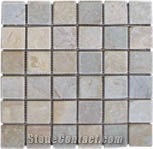 Stone Mosaic, White Slate Mosaic