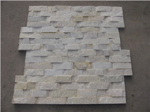 White Quartzite Culture Stone,White Quartzite Wall Cladding