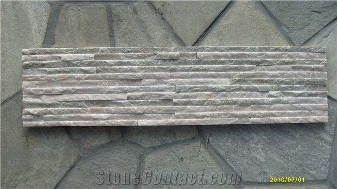 Wall Decoration Stone, Pink Slate Cultured Stone