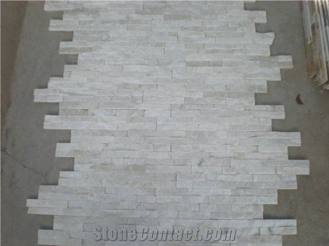 White Quartzite Culture Stone,Wall Decoration Stone