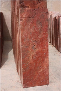 Persian Red Travertine Blocks