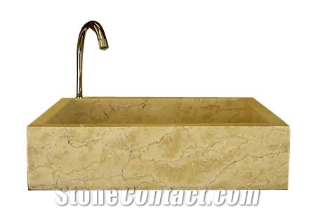 Yellow Limestone Sink