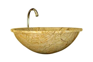 Yellow Marble Sink