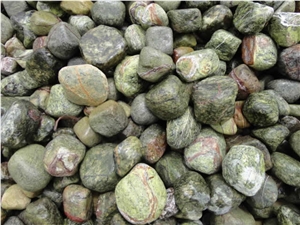 Green Marble Pebble Stone, River Stone India