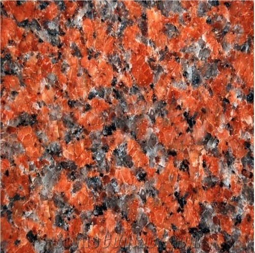 Red Block Grooved Granite