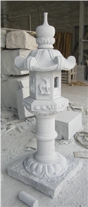 Stone Lantern, White Granite Lantern