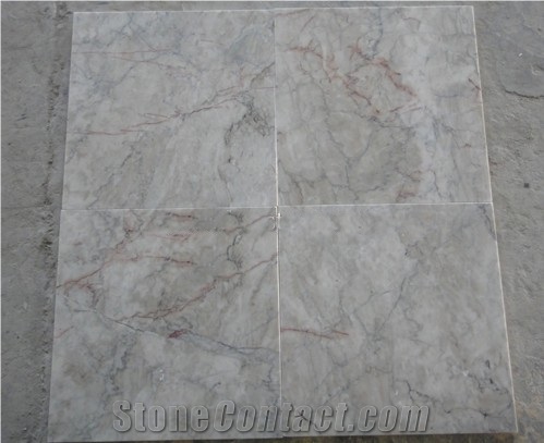 Syan-red Cream Marble Flooring Tile