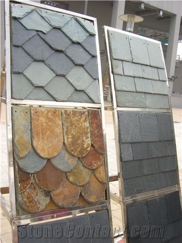Culture Polygonal Rusty Slate Tile, Grey Slate Roof Tiles