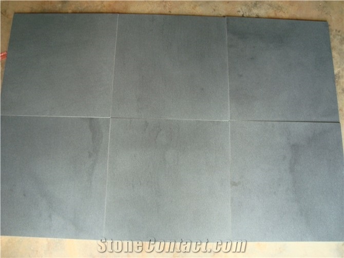 Honed Andesite Stone Tiles, China Grey Basalt