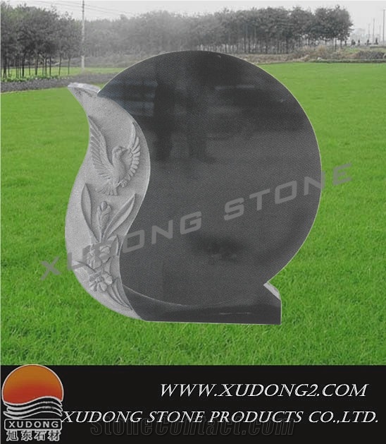 Black Granite Headstone From China StoneContact Com   Black Granite Headstone P138706 1B 