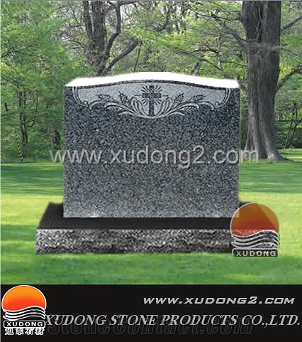 Grey Granite Headstone,Tombstone