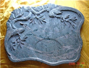 Dragon Teatray, Huaan Jade Green Granite Trays,G3576 Granite
