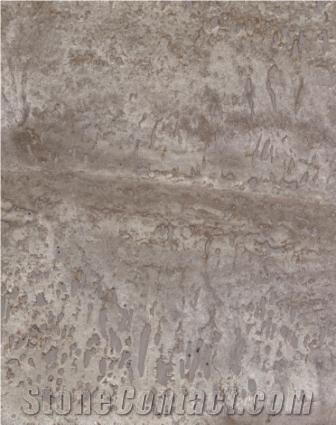 Silver Vein Cut Travertine Slabs & Tiles, Iran Grey Travertine