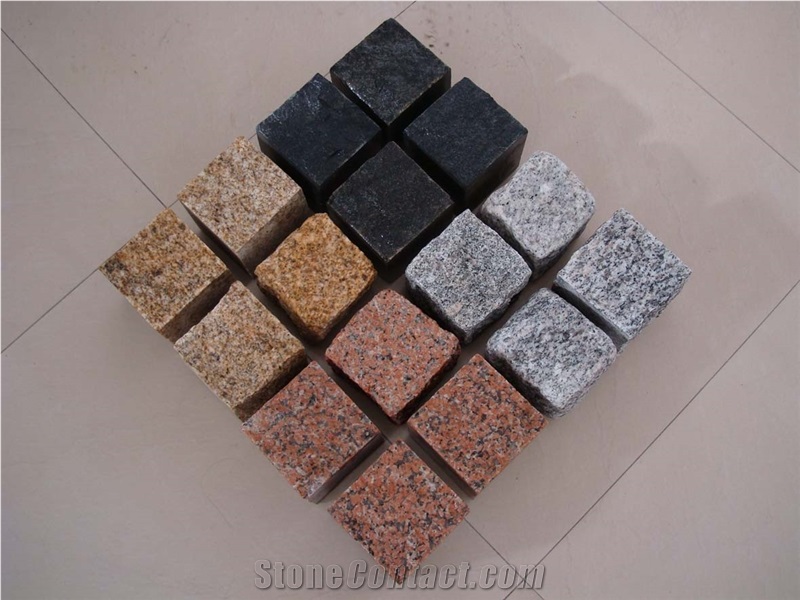 Grey Granite Cube Stone,granite Setts,cobble Stone, G341 ,G603 ,G654 ,G359 Granite Cobble Stone