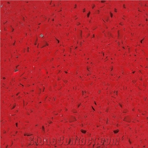 Red Quartz Stone Tile,Engineered Stone