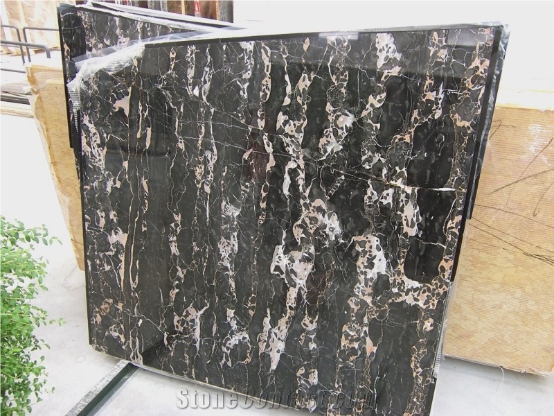 Portoro Extra Marble Slab,Italy Black Marble
