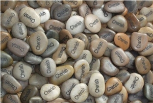 Engrave Pebble with Letter