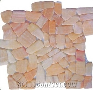 Marble Mosaic for Bathroom, Yellow Marble Mosaic