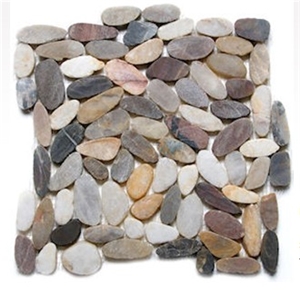 Mixed Sliced Pebble on Mesh