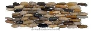 Mixed Stand Pebble Tile for Bathroom