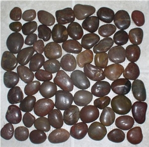 Red High-polished Pebble Tile