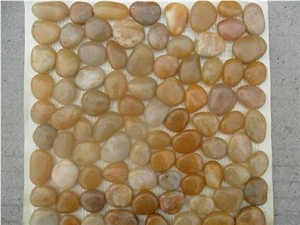 Yellow High-polished Pebble Tile
