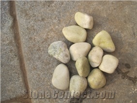 Bean Yellow Pebble Stone, River Stone