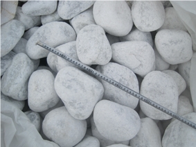 White Pebble,river Stone,machine Made