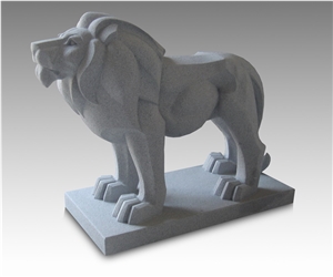 Animal Stone Sculpture, Grey Granite Sculpture