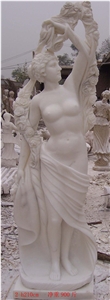 Man Sculpture, White Marble Sculpture