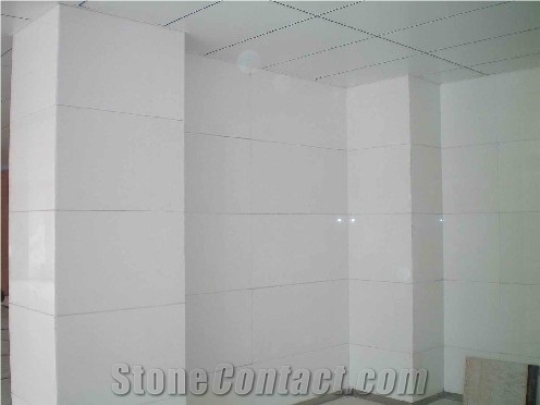 Artificial White Marble, Crystal White Glass Panel